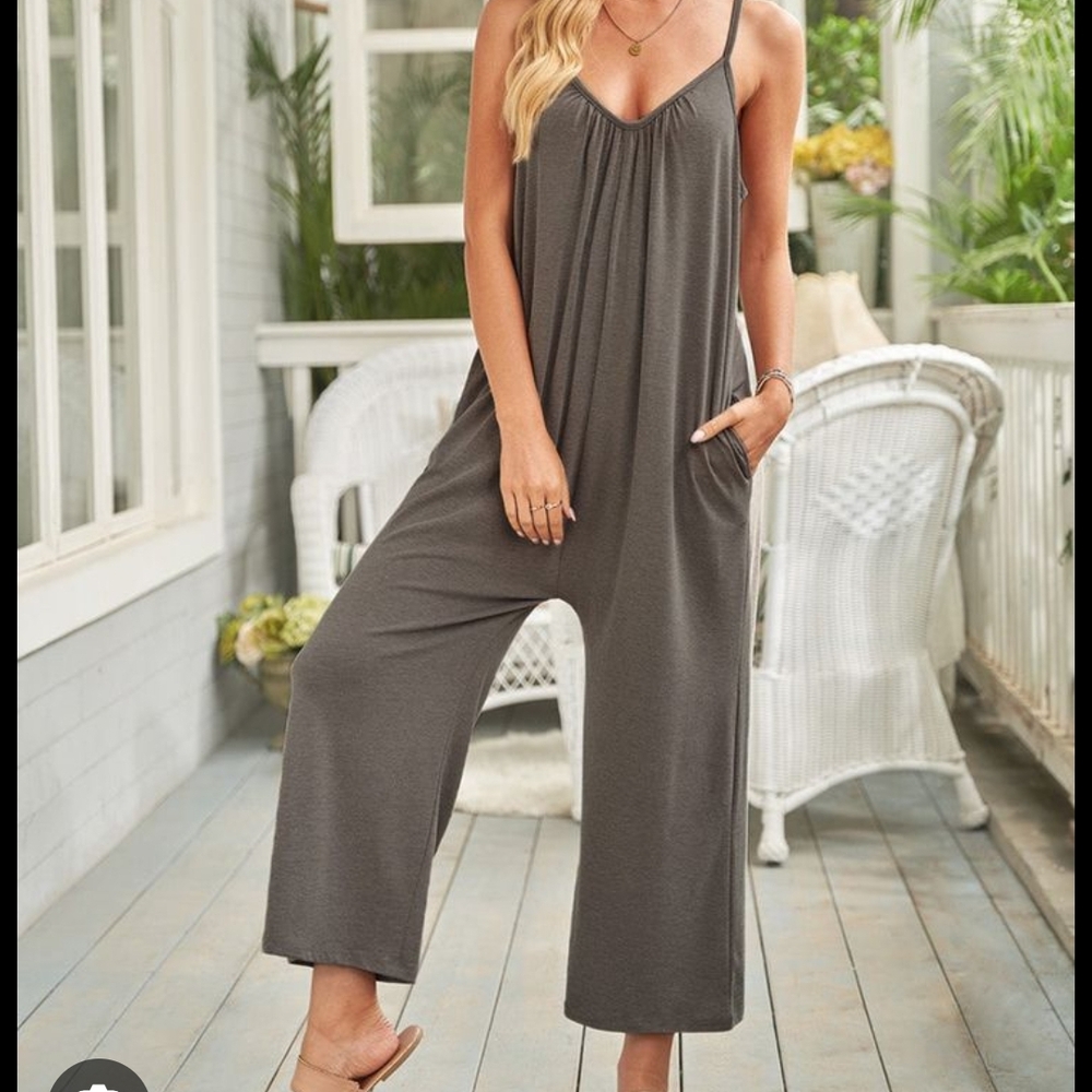 Women's Army Green Jumpsuit